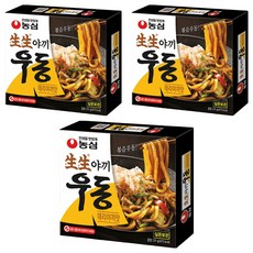 생생우동 생생야끼우동 데리야끼맛, 251g, 3개