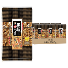 九福 黑糖沙琪瑪 奶蛋素 6個, 226.8g, 6袋