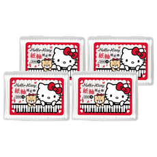 三麗鷗 Sanrio Hello Kitty 紙軸棉花棒 200支, 100%純棉雙頭, 4盒