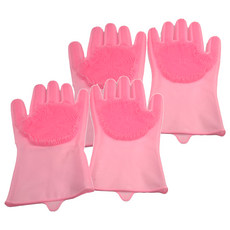 橡膠洗碗手套, 27 x 14cm, 顏色隨機, 2雙