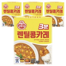 오뚜기3분 렌틸카레, 200g, 4개
