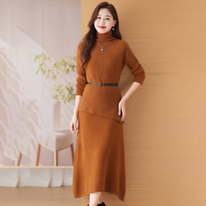 포플러앤씨 여성용 헬렌 폴라 니트 투피스 세트 P24WTPS101422