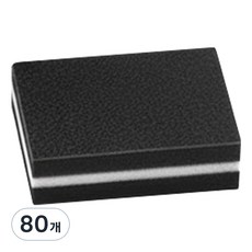 O-ON 迷你雙面海綿打磨塊 黑色, 80個