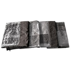 윈에어 캐노피천막 가림막 투명 일반 바람막이 4면, 블랙