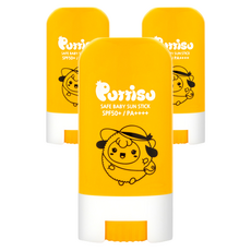 Puttisu 孩童防曬棒 SPF50+ PA++++, 17g, 3條