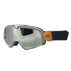 Naya Style 復古防風摩托車風鏡, 灰框銀膜