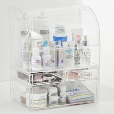 comet 現代透明化妝品收納盒蓋型 特大型, 透明色, 1個