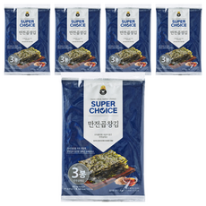 MANJUN 超級精選岩海苔片 3包入, 5袋, 60g