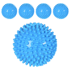 便攜式足部按摩球 刺蝟球, 5個, 藍色