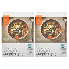 예찬원 간편 동결건조 블럭 우거지해장국, 2개, 50g