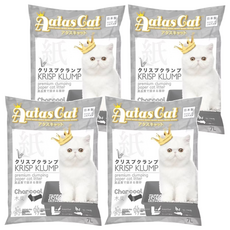Aatas Cat 加冕貓 活性碳 優質可凝結紙貓砂 7L, 4包
