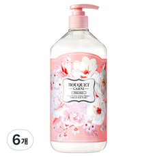 부케가르니 딥 퍼퓸 볼륨 샴푸 화이트머스크, 1L, 6개