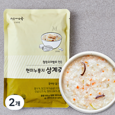 서울마님죽 현미누룽지삼계죽 (냉장), 500g, 2개