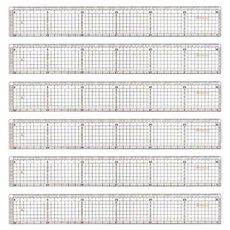 Artmate 裁切直尺 30cm, 混和顏色, 6支