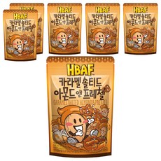 바프 카라멜 솔티드 아몬드 앤 프레첼, 120g, 6개 120g, 6개