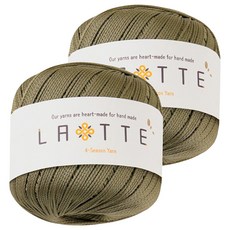 Knitt LATTE編織線 65g 2捲, 32 卡其棕