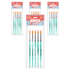 Awesome Painting 多用途細毛筆 線條筆 圓頭筆 細節勾線筆 DETAIL 5入, 4號, 4個