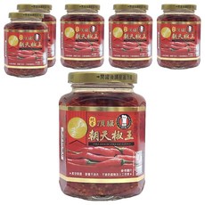 GI GI MASTER 特級廚師 甲賀之家 朝天椒王 真空殺菌 無防腐劑 無添加人工色素, 390g, 6罐