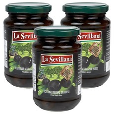 La Sevillana 寶鼎 黑橄欖, 3個, 370g