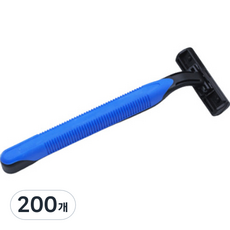 재니홈 숙박 업소용 일회용 면도기 블루, 1개입, 200개