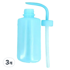 Walled Gardening 細口澆水壺 多肉植物灑水器 250ml, 透明天藍色, 3個
