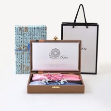 현진 비단 쌍학 은수저 세트, 혼합색상, 은수저 2p + 받침 2p + 비단 주머니 2p + 정품케이스, 1세트