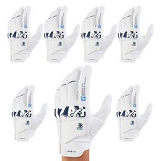 DDAM GOLF 男士用 Lizard Grip Ultra 高爾夫手套 左手用, 白色, 6個