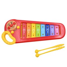ANPANMAN 麵包超人 天才寶貝 小鐵琴，有趣的木琴打擊樂器，培養孩童音感、節奏感, 1個, 17 x 40 x 4.4cm