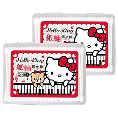 Hello Kitty 凱蒂貓 紙軸棉花棒, 200支, 2盒