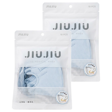 JIUJIU 親親 繽紛紗色系列 兒童3D立體醫用口罩, 船塢粉藍, 2包, 10片