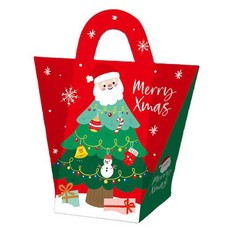 B Home Baking 手提聖誕蛋糕盒, 10個, 樹上聖誕老人