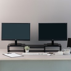 루덱 듀얼모니터 받침대, 블랙