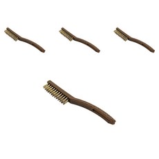 Kalt 頑固汙垢鋼絲刷, 棕色, 4個