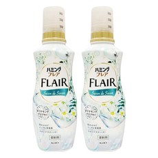 Kao 花王 FLAIR 衣物除臭香氛柔軟精 茉莉皂香綠, 520ml, 2瓶