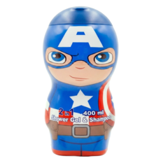 MARVEL 漫威 美國隊長 2合1沐浴洗髮精, 400ml, 1瓶