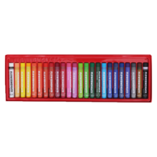 FLOWER MONACO 滑順多彩粉蠟筆, 24色, 1盒