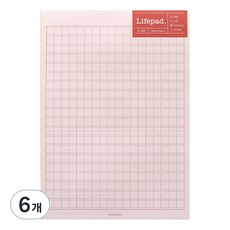 PAPERIAN 니어앤디어 A5筆記本, 60張, 稿紙粉紅, 6個