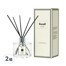 Karoli 卡蘿萊 經典璀璨香氛擴香瓶, 絲絨玫瑰&烏木, 200ml, 2件