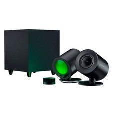 RAZER 雷蛇 Nommo V2 PRO 天狼星喇叭 無線重低音 藍牙連線 RGB燈效, 黑色