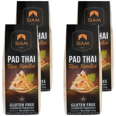 SIAM 泰式米粉,270g,4包,Q彈口感,無麩質,快煮麵