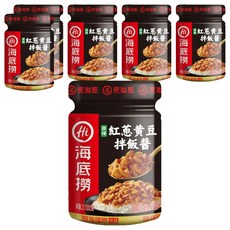 海底撈 紅蔥黃豆拌飯醬, 210g, 6罐