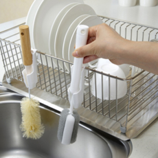 inomata 瓶罐瀝水器-2入組, 廚房收納好幫手, 瀝水架邊緣掛勾, 瓶罐快速瀝乾, 安全材質, 442, 3組, 17 x 11 x 4.6cm