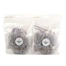 natureahn 長柄沐浴球, 灰色,灰色, 2入, 1套