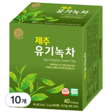 우리차 제주 유기녹차, 1.2g, 40개입, 10개