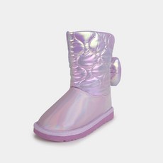 SHOOPENkids 女童彩虹蝴蝶結鋪棉靴 HPKV7D4V6U