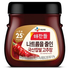 CJ Haechandle 好餐得 減鈉韓國產糯米辣椒醬, 500g, 1個