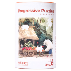 Maries 兒童進階啟蒙拼圖 Set, 6階 思維類, 6-8+, 2幅: 228片, 1個