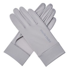 marie claire 美麗佳人冰絲防曬手套，高彈親膚，貼合舒適, 均碼, 細網深灰