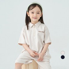 LollyTree 兒童半拉鍊短袖 + 短褲套裝