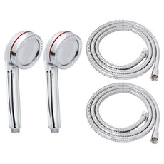 KOXINA 暴風特大淋浴噴頭+黃銅金屬繩1.5m套裝, 2組, 混色